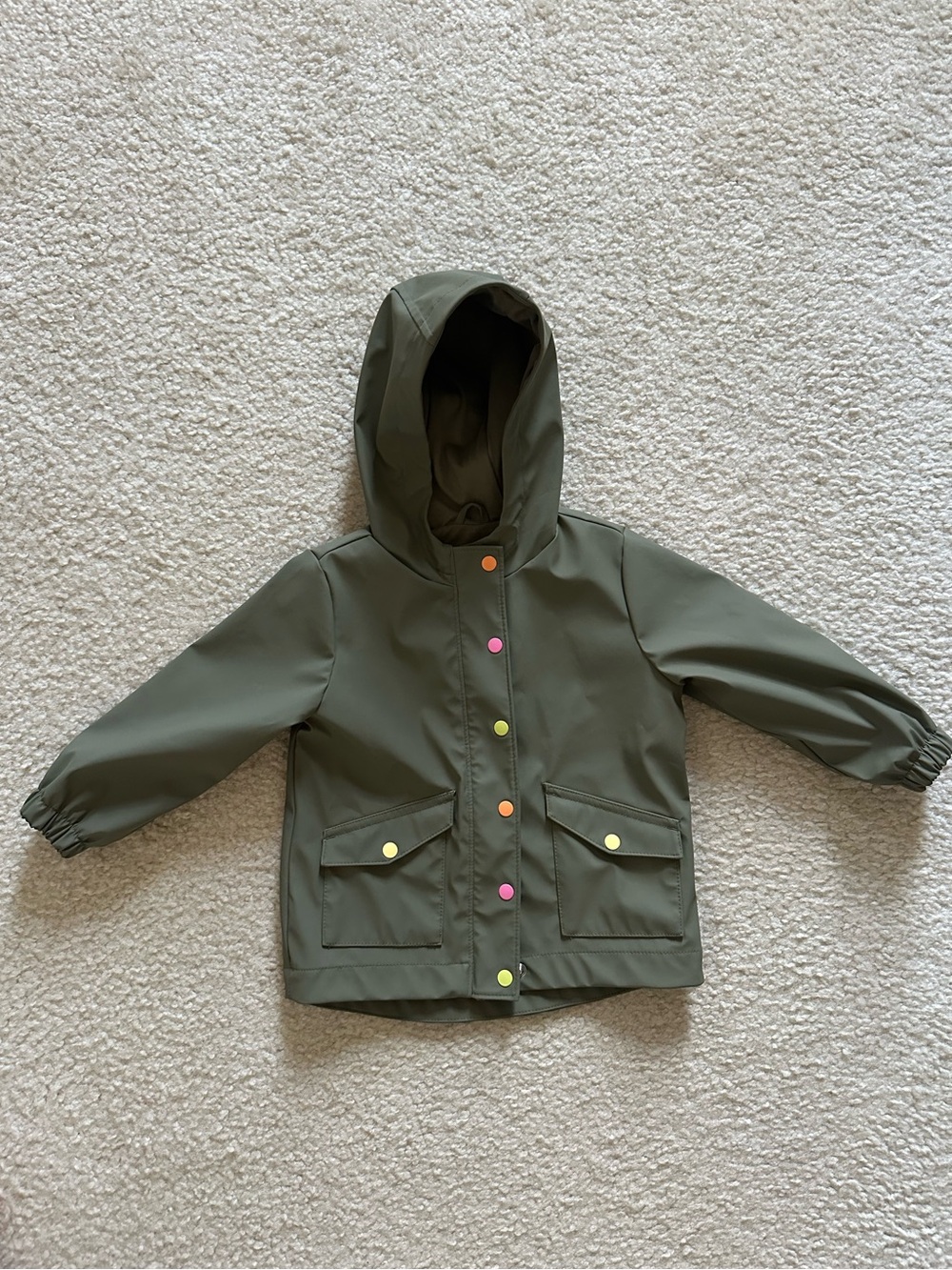 Old Navy Hooded Raincoat with Snap Buttons
